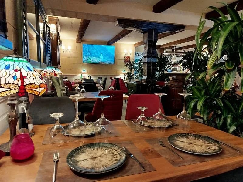 cozy restaurant dining area